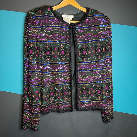 Embroidered Multicolor Jacket - Picture 1 of 12